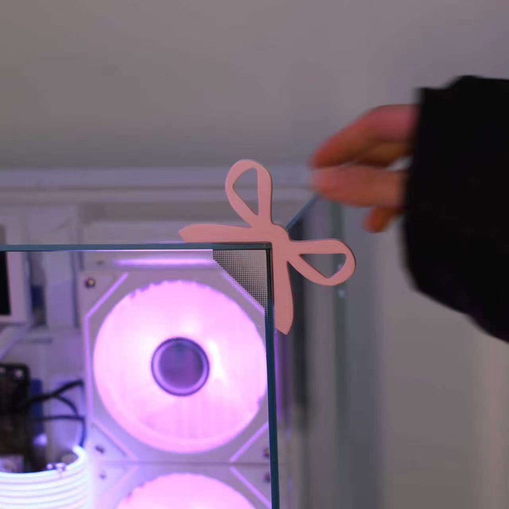 Kawaii Tech Accessories - Dekoracja na monitor, ozdoba na rogi