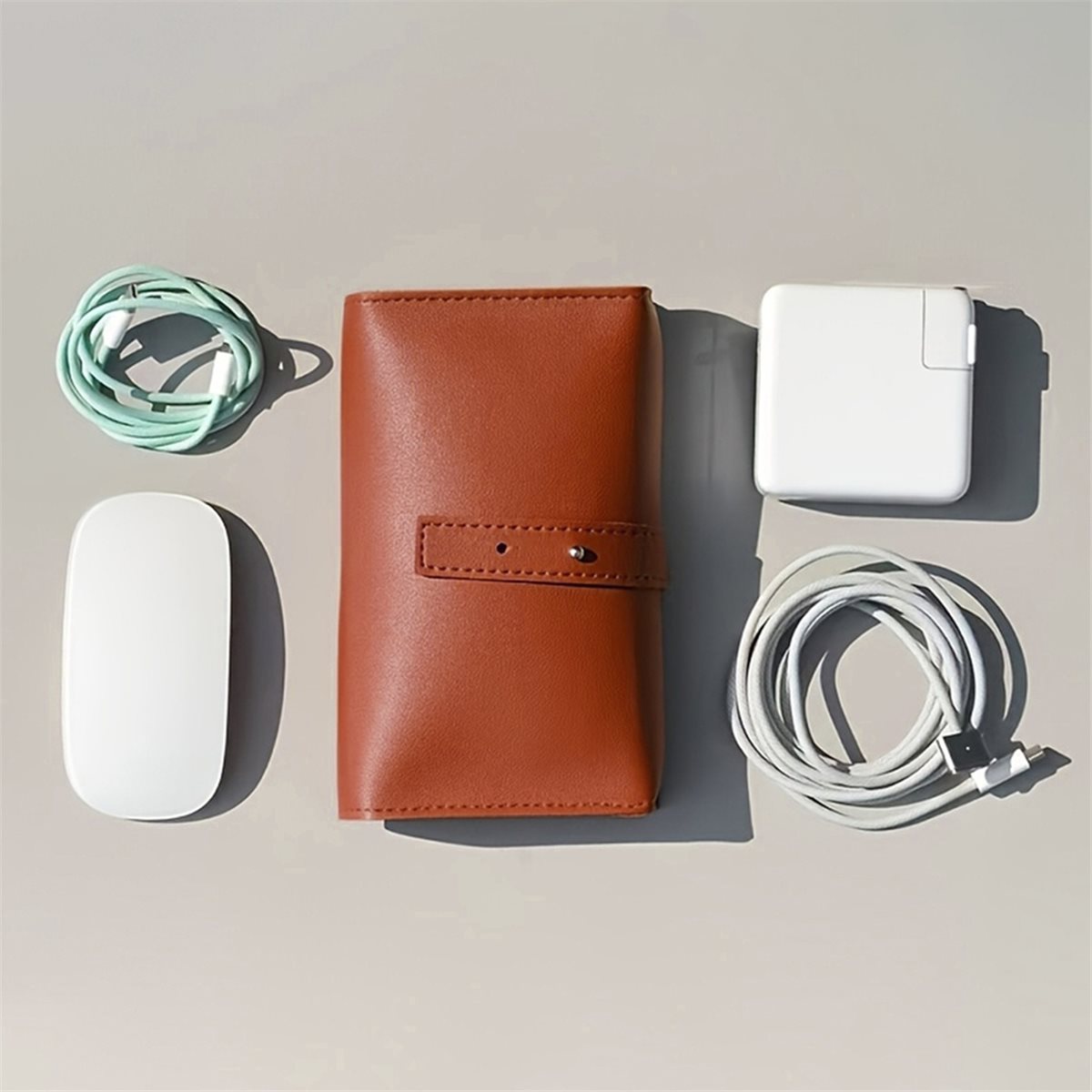 (A94Z) PU Organizer z wieloma  – Tech Accessories Storage recenzja i cena